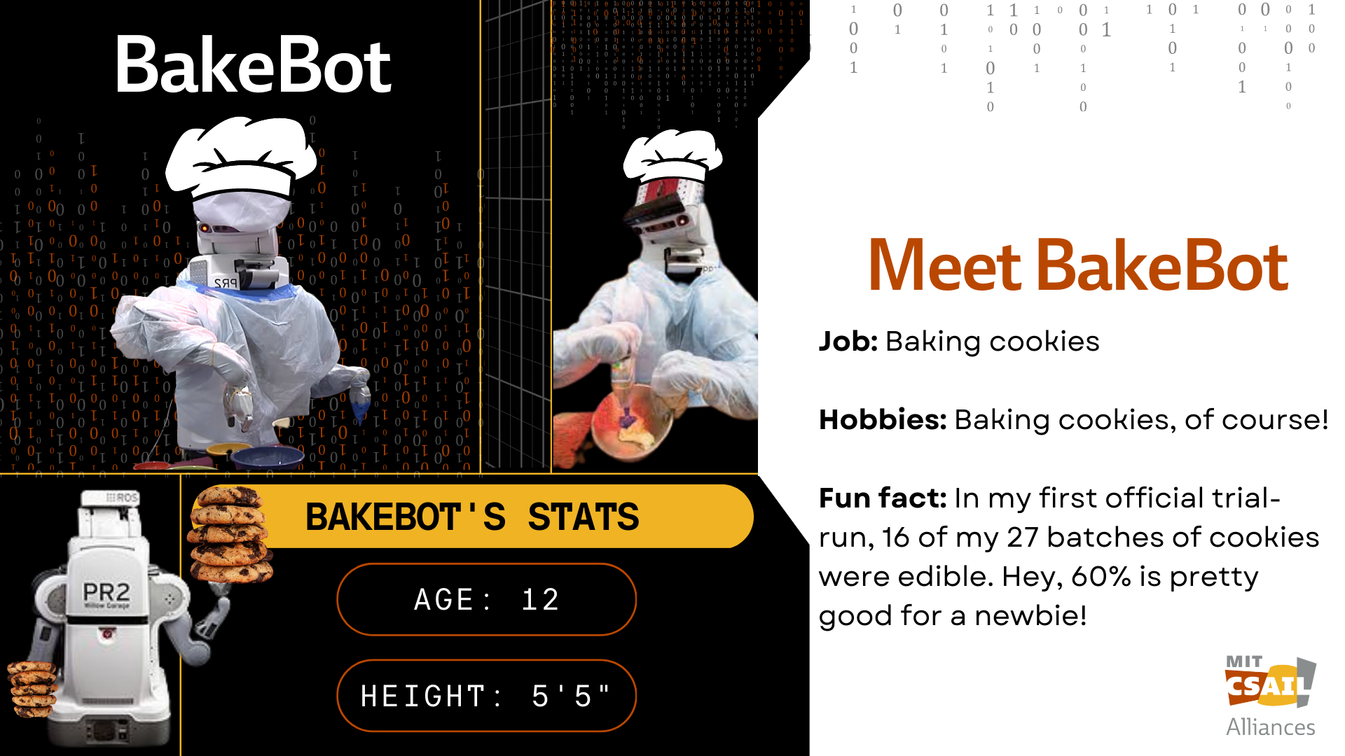 Bakebot robot photos with text that reads "Bakebot"