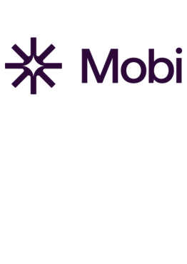 Purple logo for Mobi 