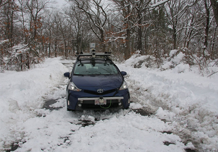 snow self-driving cars