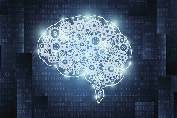 Graphic of brain composed of clock gears