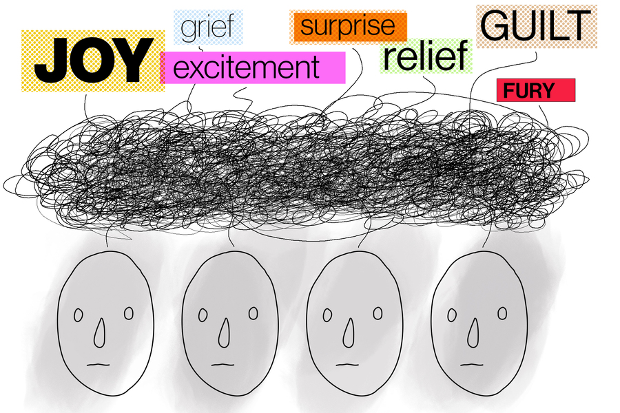 predicting emotions joy relief guilt grief excitement surprise fury