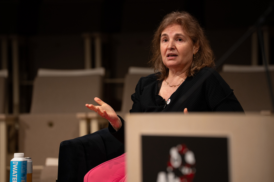 "The role of the human as the decider, as the person with good judgment, as the person deciding the next step, whatever that is, remains super important," MIT Professor Daniela Rus said, regarding AI and its impact on the workplace and automation (Credits: Hanley Valentin).